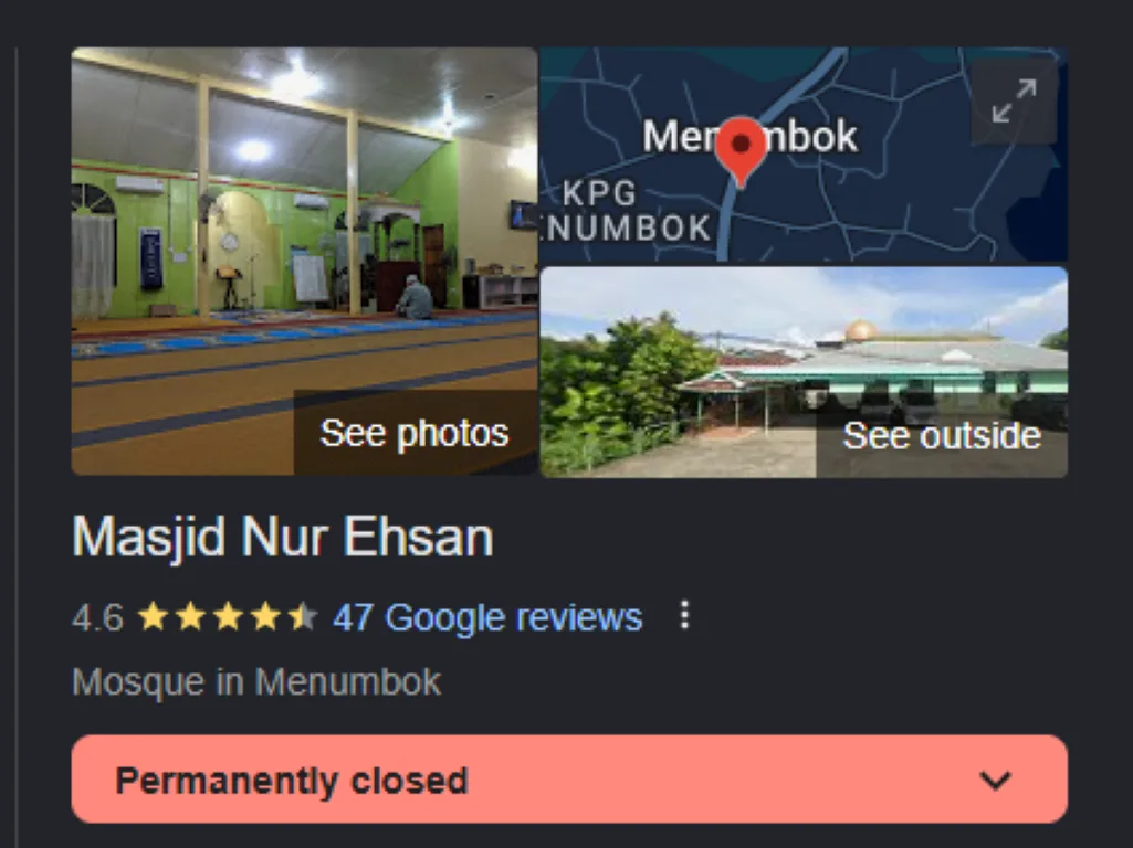 MASJID NUR EHSAN PEKAN MENUMBOK, Sabah