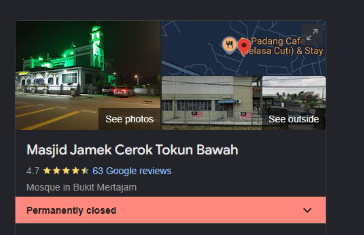 MASJID TOKUN BAWAH in Pulau Pinang