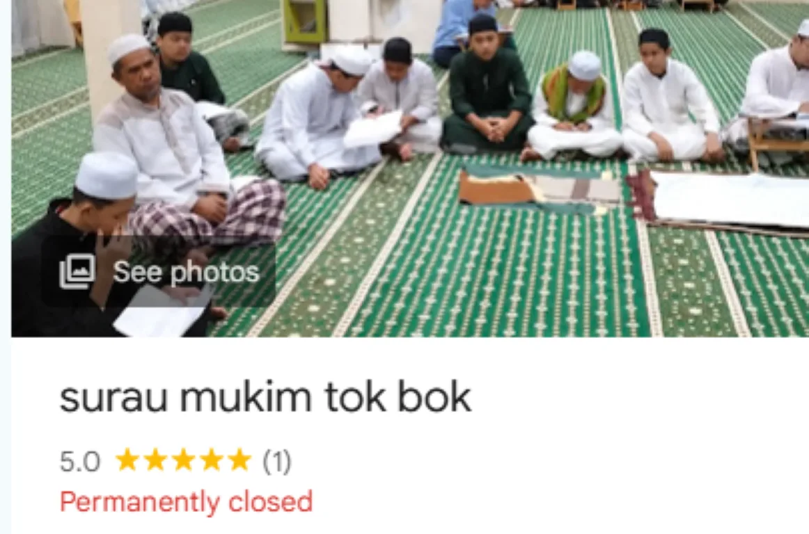 SURAU TOK BOK in Kelantan