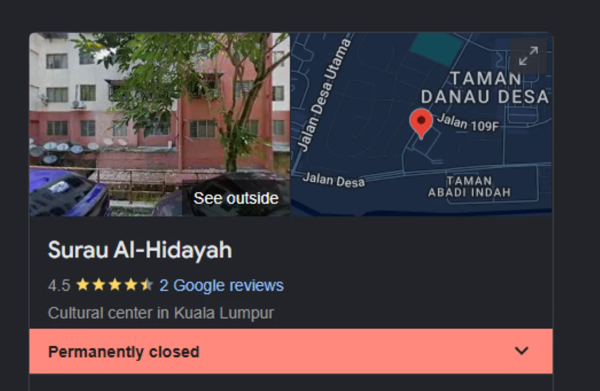 SURAU AL-HIDAYAH, Kuala Lumpur