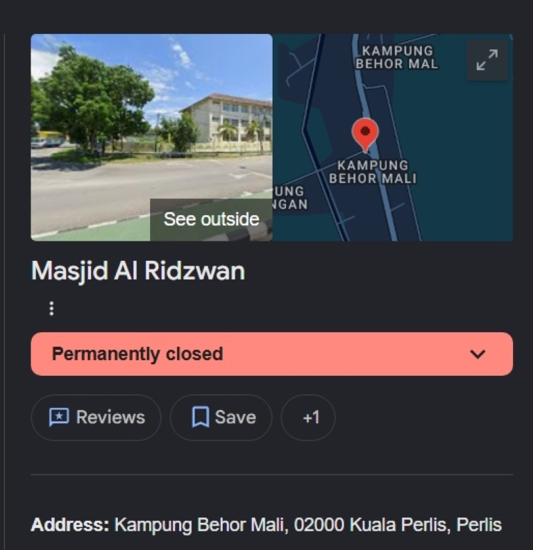 MASJID AL  RIDZWAN in Perlis