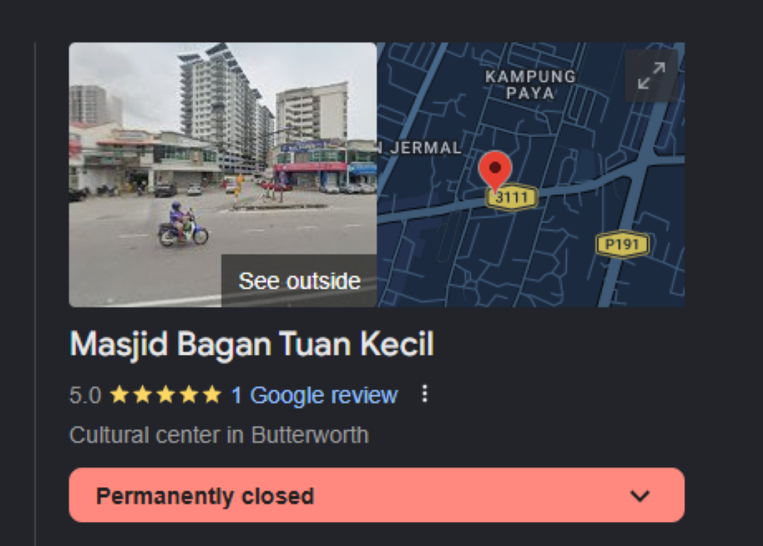 MASJID BAGAN TUAN KECIL ( KADIR) in Pulau Pinang