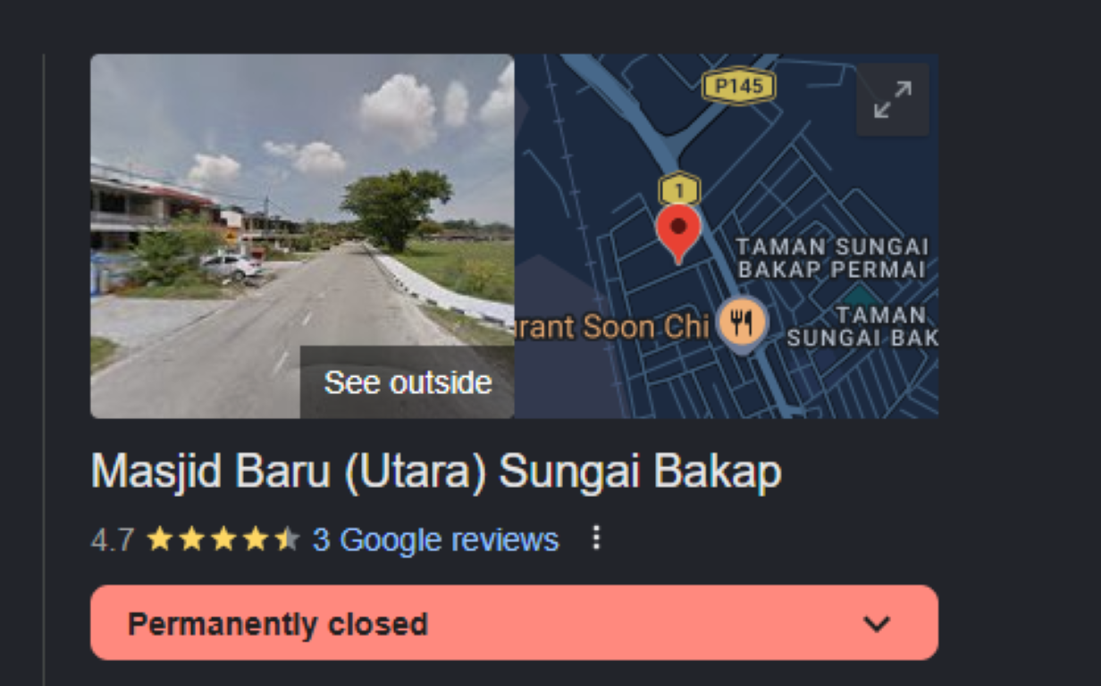MASJID BARU (UTARA) SUNGAI BAKAP in Pulau Pinang